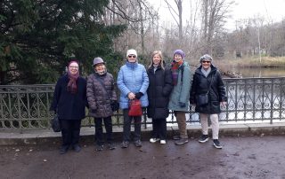 Six members of the Tiergarten Walking Group
